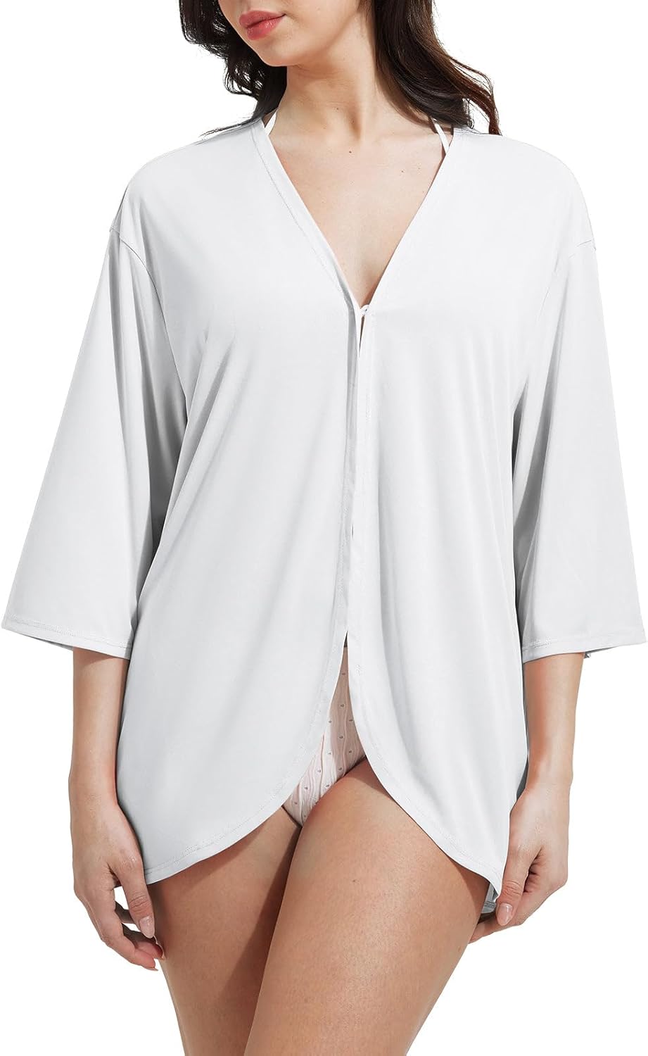 baleaf Women's Long Sleeve Sun Shirts UPF 50+ Lightweight Open Front Cardigan with Pockets Beach Cover Up SPF Sun Wrap