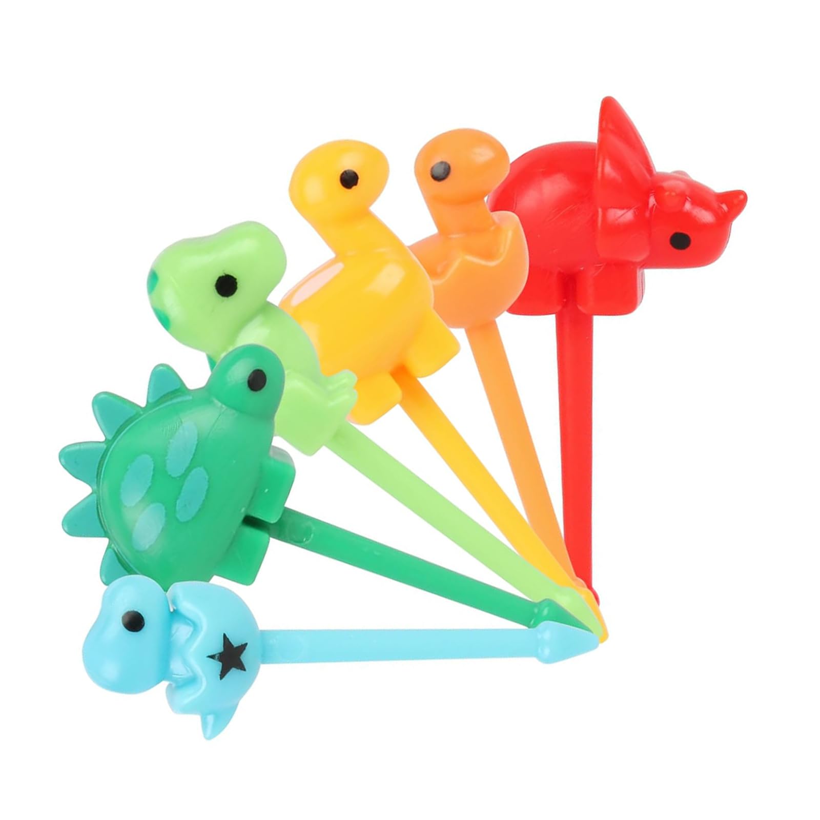 Fruit Forks Kids Skewers for Snacks Kids 18 Pieces Mini Dinosaur Fruit Picks for Toddlers Cute Bento Picks