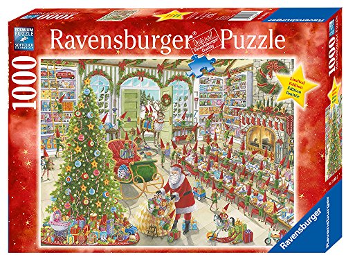 Ravensburger Santa's Ready 1000 Piece Jigsaw Puzzle for Adults – Every Piece is Unique, Softclick Technology Means Pieces Fit Together Perfectly
