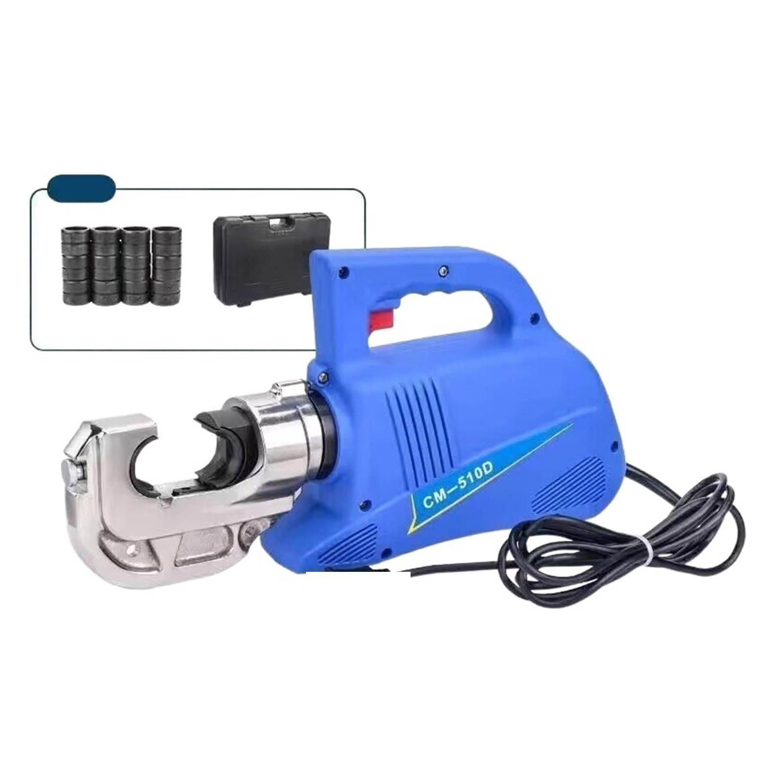 120KN CM-510D elektryczne szczypce hydrauliczne, małe przenośne szczypce do zaciskania końcówek, miedziane aluminiowe szczypce do zaciskania drutu