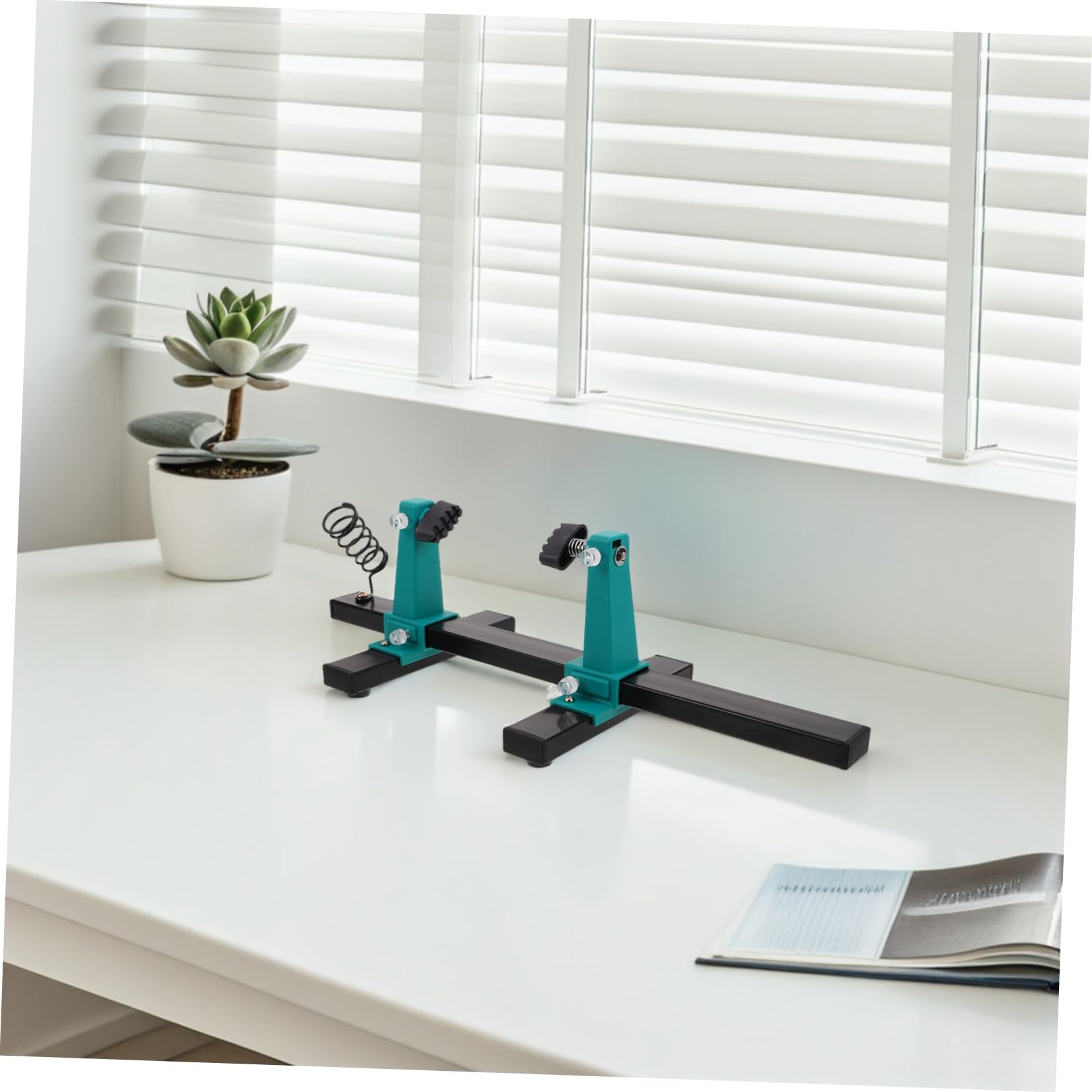 Ipetboom Soporte De Soldadura Para Pcb Con Abrazadera Ajustable Para Mantenimiento De Componentes Electrónicos Soporte Auxiliar Para Soldador De Placa De Circuito Impreso Herramienta Fija p