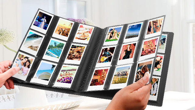Album Fotografico 432 Tasche Per Pellicole Instax Mini | Copertina In Pelle Con Chiusura Elastica