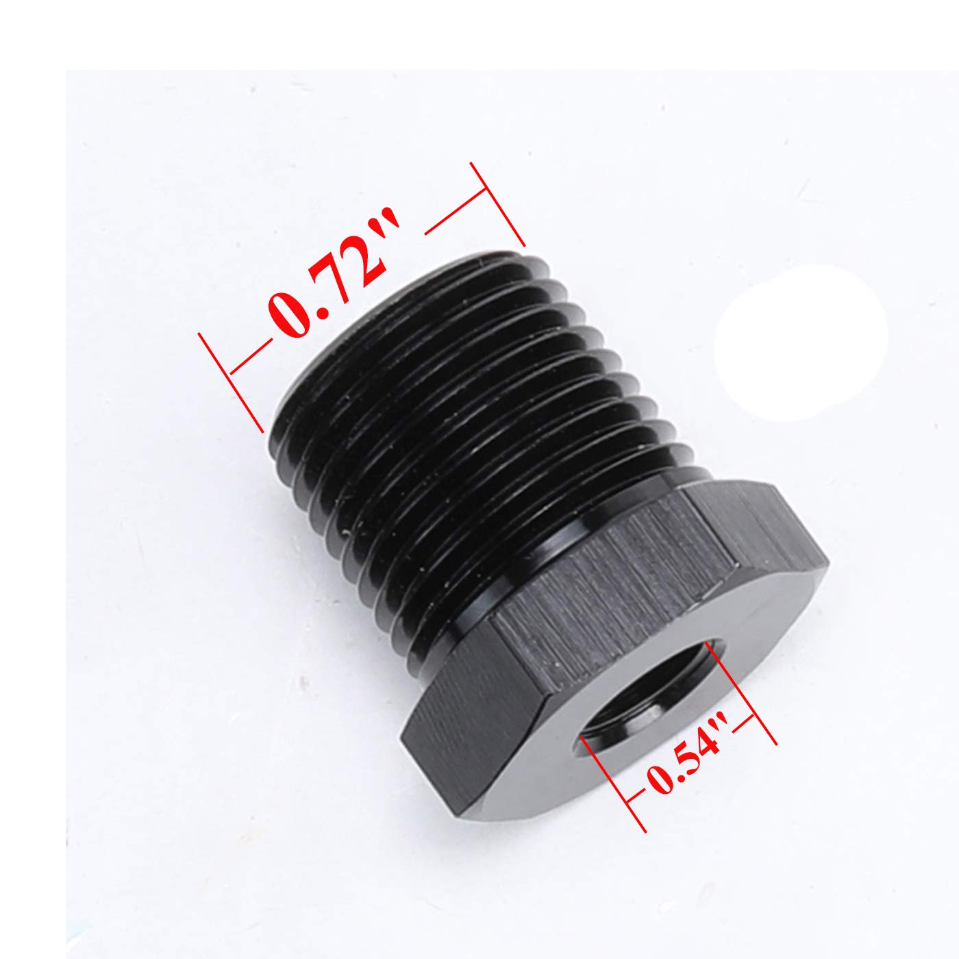 Reducing Hexagon Nipple Stainless Steel - 1/2" X 1/4