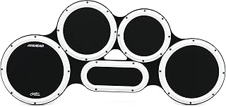 hoop Chavez Tenor Practice Pad Set - 4/5/6 Combination - Black with White Hoops