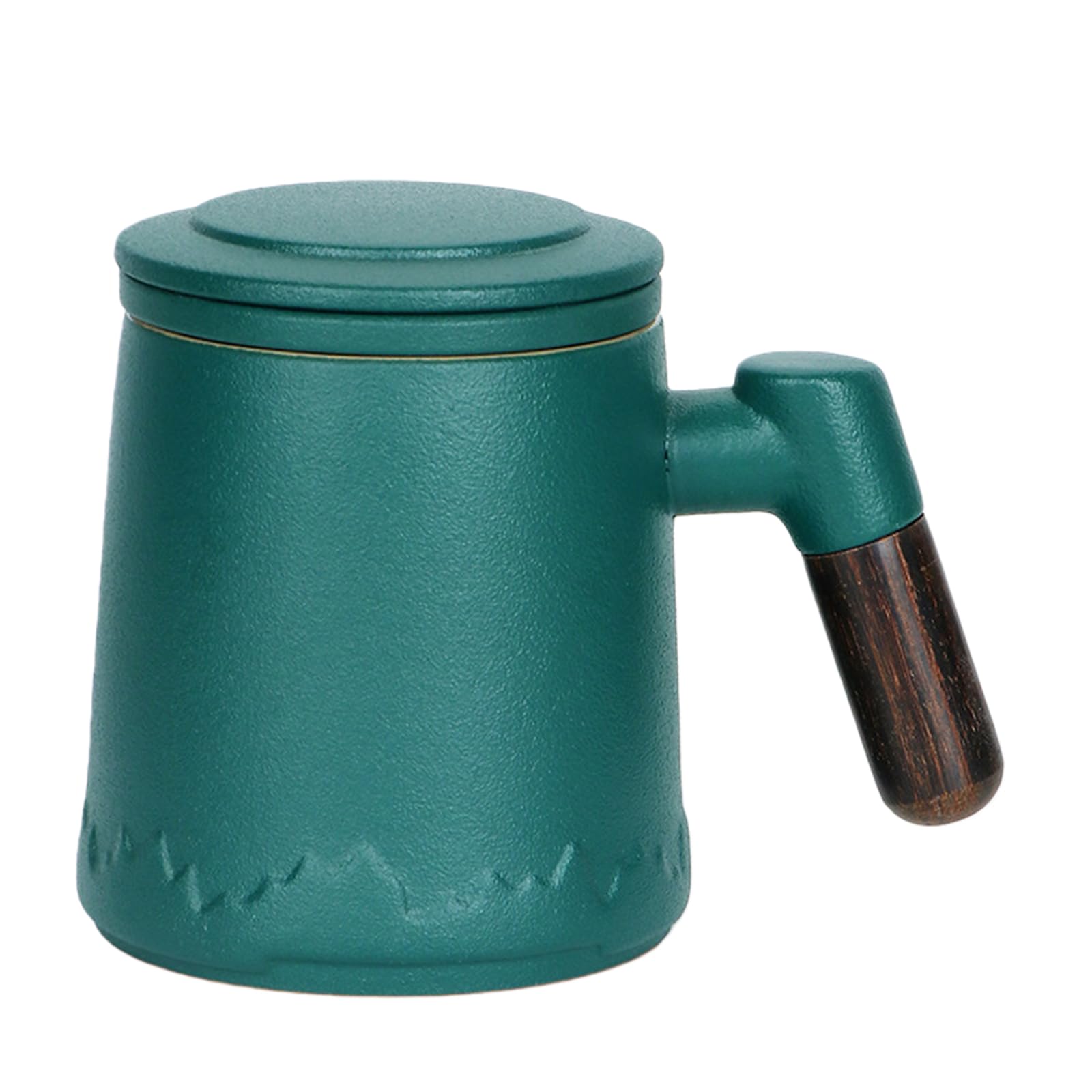 Taza de té con infusor y tapa, taza de té de cerámica de hojas sueltas, capacidad de 400 ml para preparar café y té