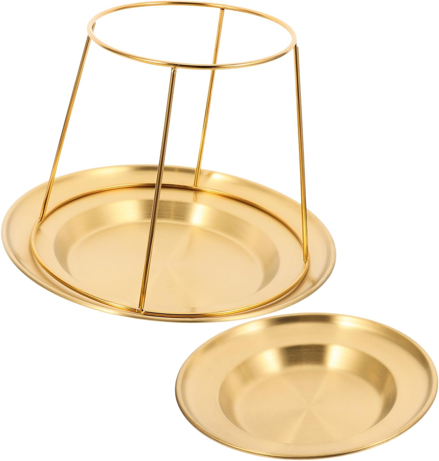 Complete Seafood Platter Set Stainless Steel Trays Oyster Plate Steak and Pizza Trays Salad Dishes