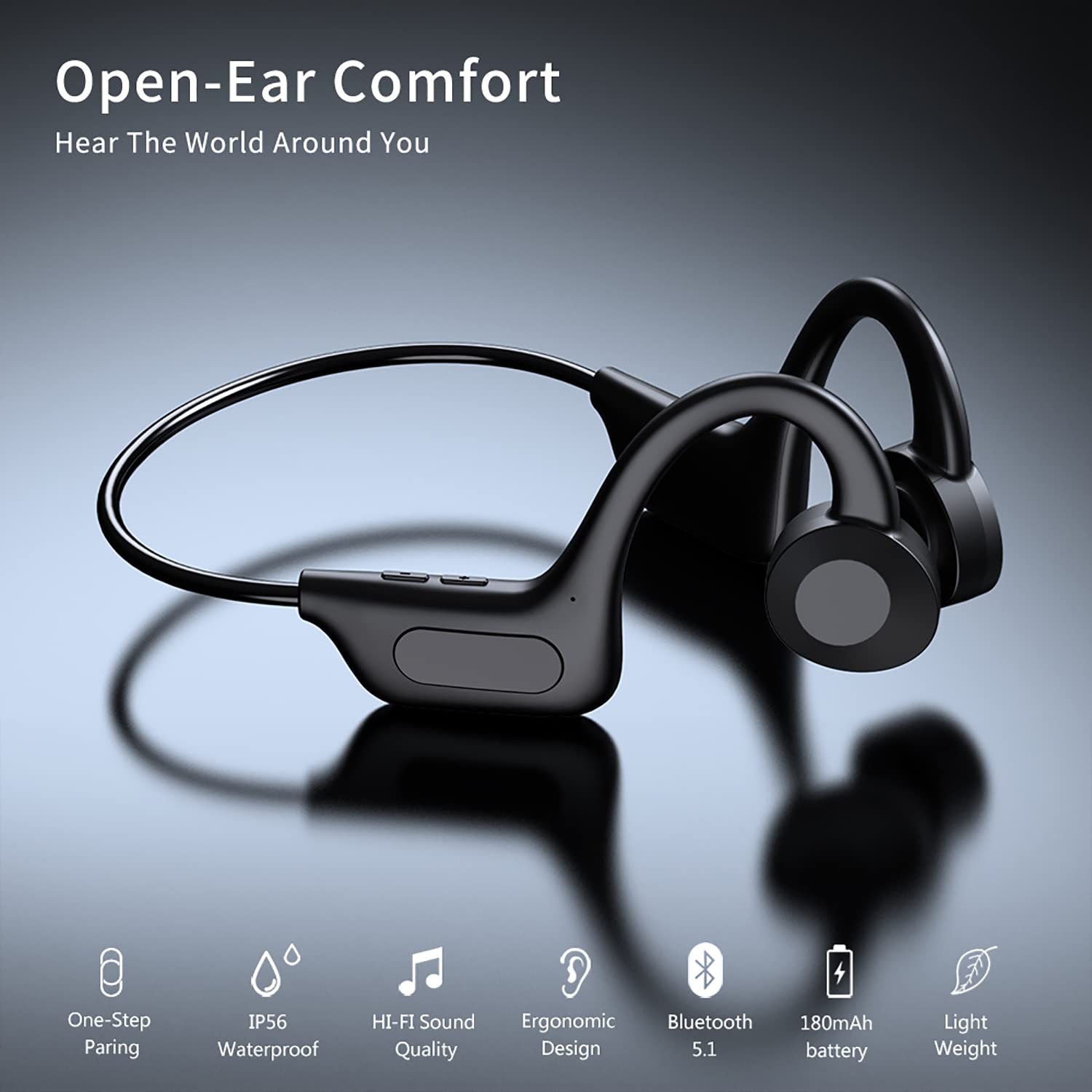 Ear air. Наушники open ear. earair наушники. ин эйр в ухо. jurastic q sound.