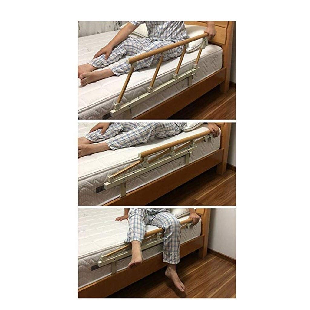 Barandilla de Seguridad Lateral para Cama de Ancianos, barandilla retráctil, barandilla de Cama Plegable, barandilla de Seguridad Lateral para Ancianos y Adultos, manija de asisten
