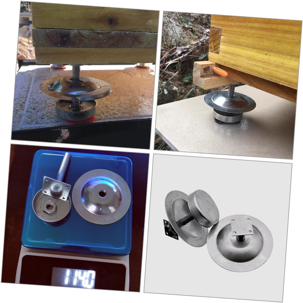 POPETPOP 3sets Metal Beehive Feet Durable Beehive Stand for Outdoor Use Lightweight Easy to Install Secure Base for Protecting Bees Beekeeping Supplies 4pcs*3