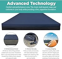 Vista 4 de North American Mattress Trapper Lite Bed 4" Sports Camping Foam Sleep Pad con funda de nailon
