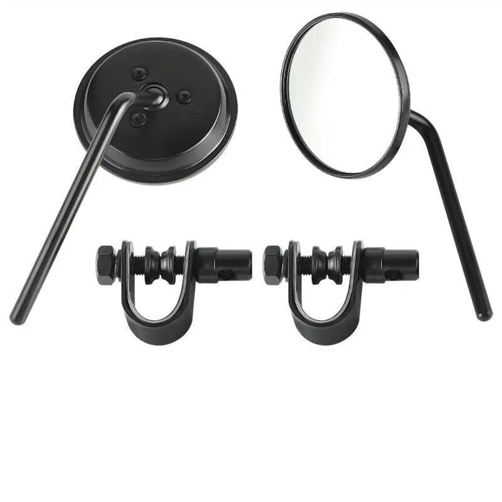 NINOMA specchietto Angoli ciechi Specchietti Retrovisori Laterali Moto da 7/8" Cromati/Neri per Kawasaki (Color : Black)