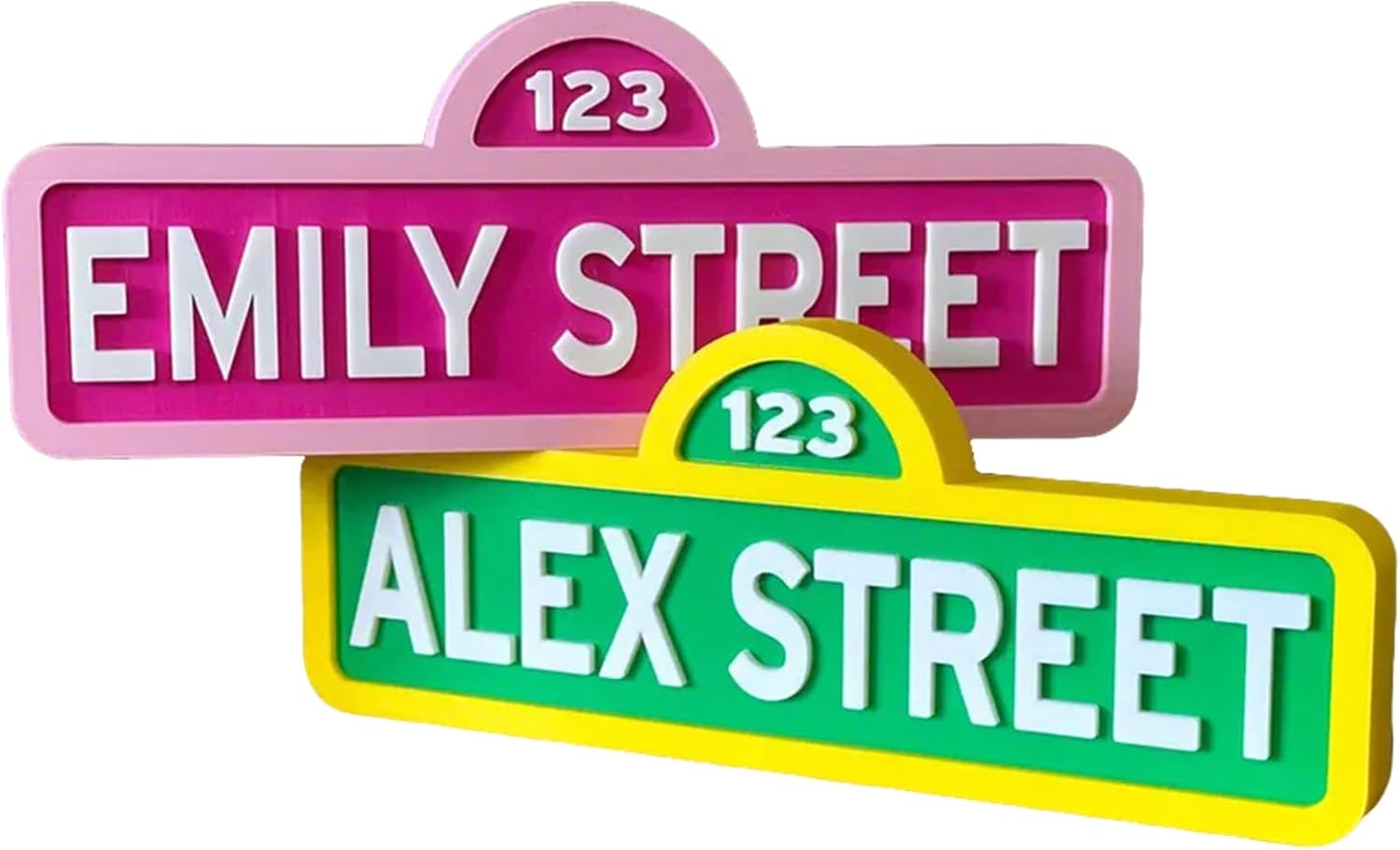 Personalized Street Style Name Sign – Custom Kids Room Decor, Nursery Wall Art, Teacher Gift, Cake Topper – 3 Sizes (Small 7x3”, Regular 11x4.25”, XL 16x6”) (STYLE-A)