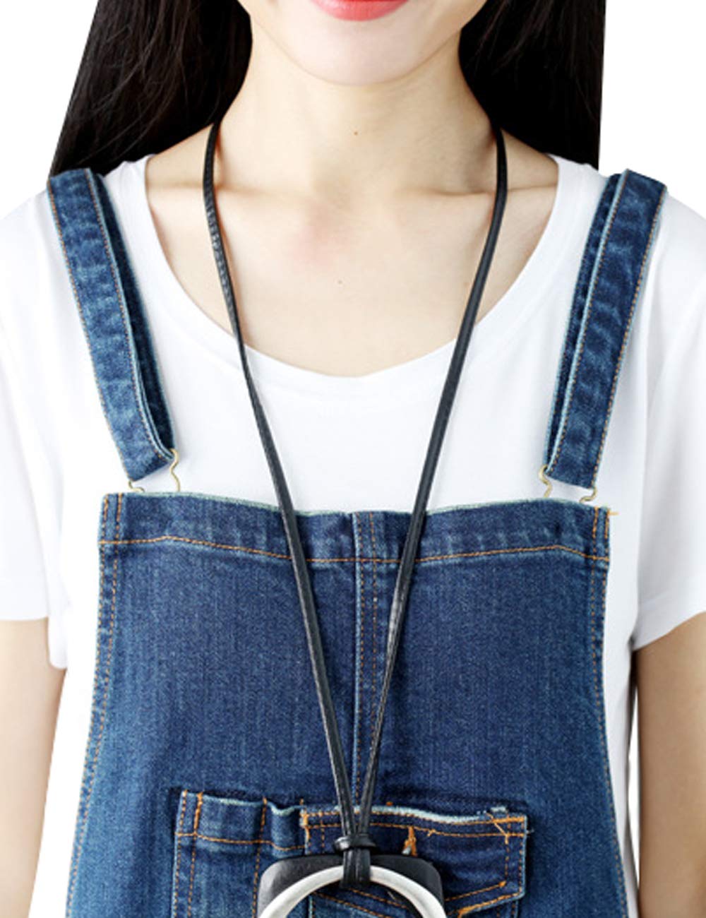 Donna Senza Maniche Denim Tuta Vestito Gonna Lunga a Sospensione