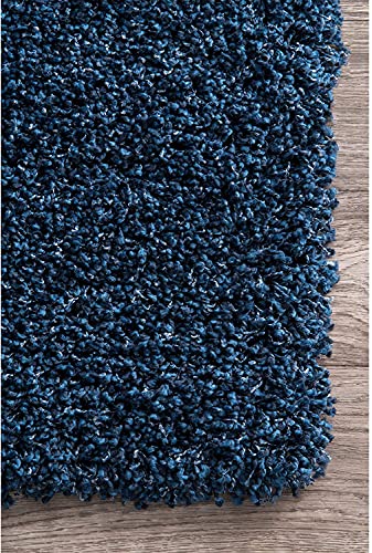 Image of 2x4 feet Soft Runner Rug for Living Room and Bedroom, Modern Indoor Floor Carpet with Non-Slip Backing, Comfortable Decorative Home Decor Rug, Easy Clean & Durable- (Blue, Rectangular)