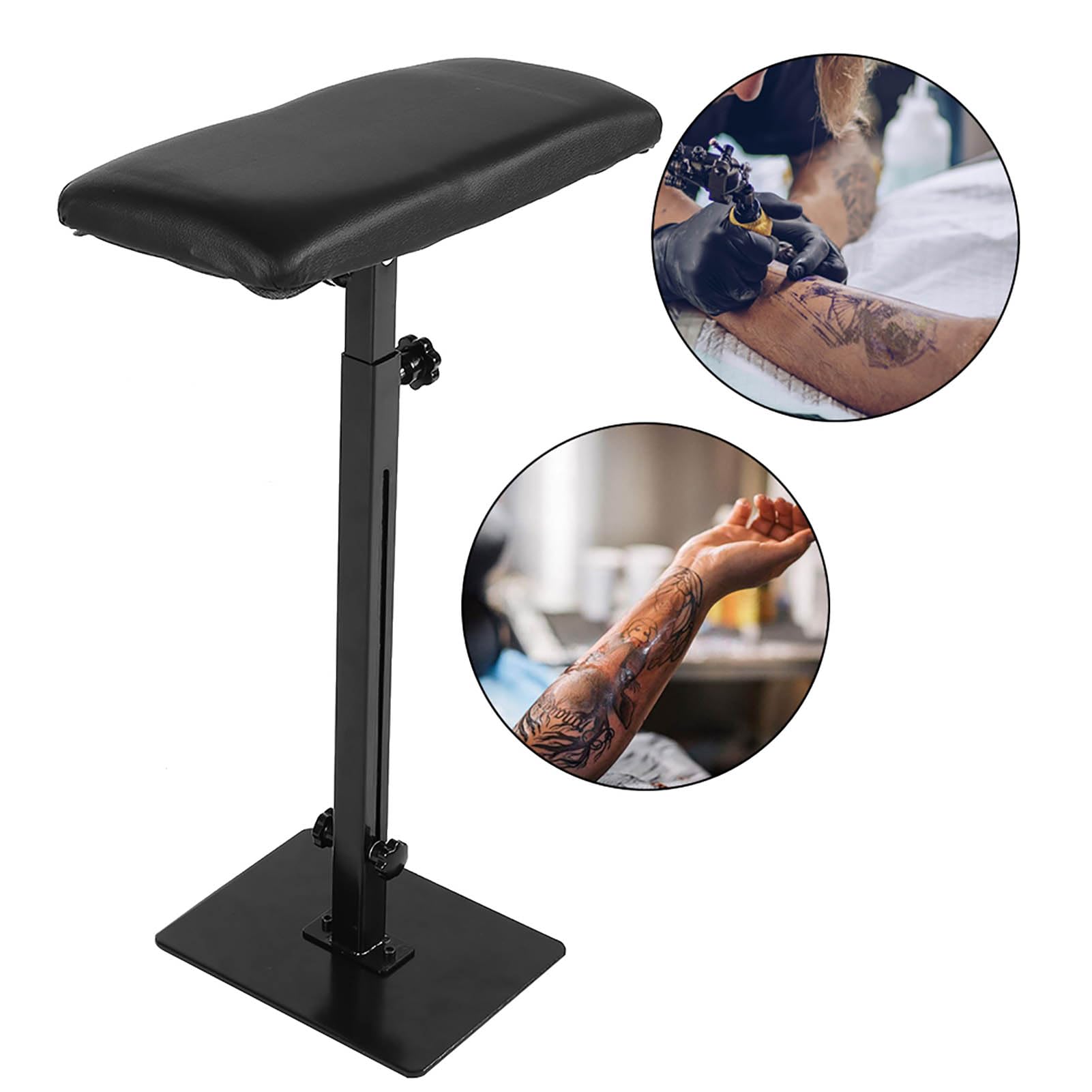 lyrlody Trípode de Reposabrazos para Tatuaje, Soporte de Descanso para Barra de Brazo Almohadilla Tattoo Altura Angulo Ajustable Soporte para Brazos con Cojín de Esponja Suave