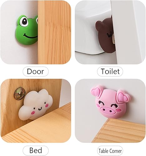 Miniatura 6 de Protector de pared de silicona para tope de puerta, protector de pared, protector de parachoques decorativo para puerta, antideslizante, a prueba de