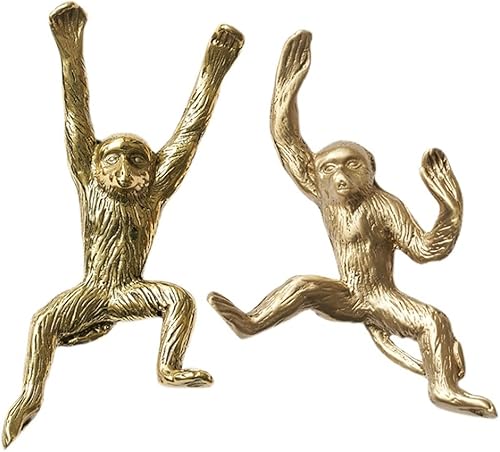 Pomos de armario con diseño de mono, cajón decorativo, con mango dorado, para muebles, para cocina, baño, puerta de armario (color dorado, tamaño 2 disponible en Yaxa Colombia