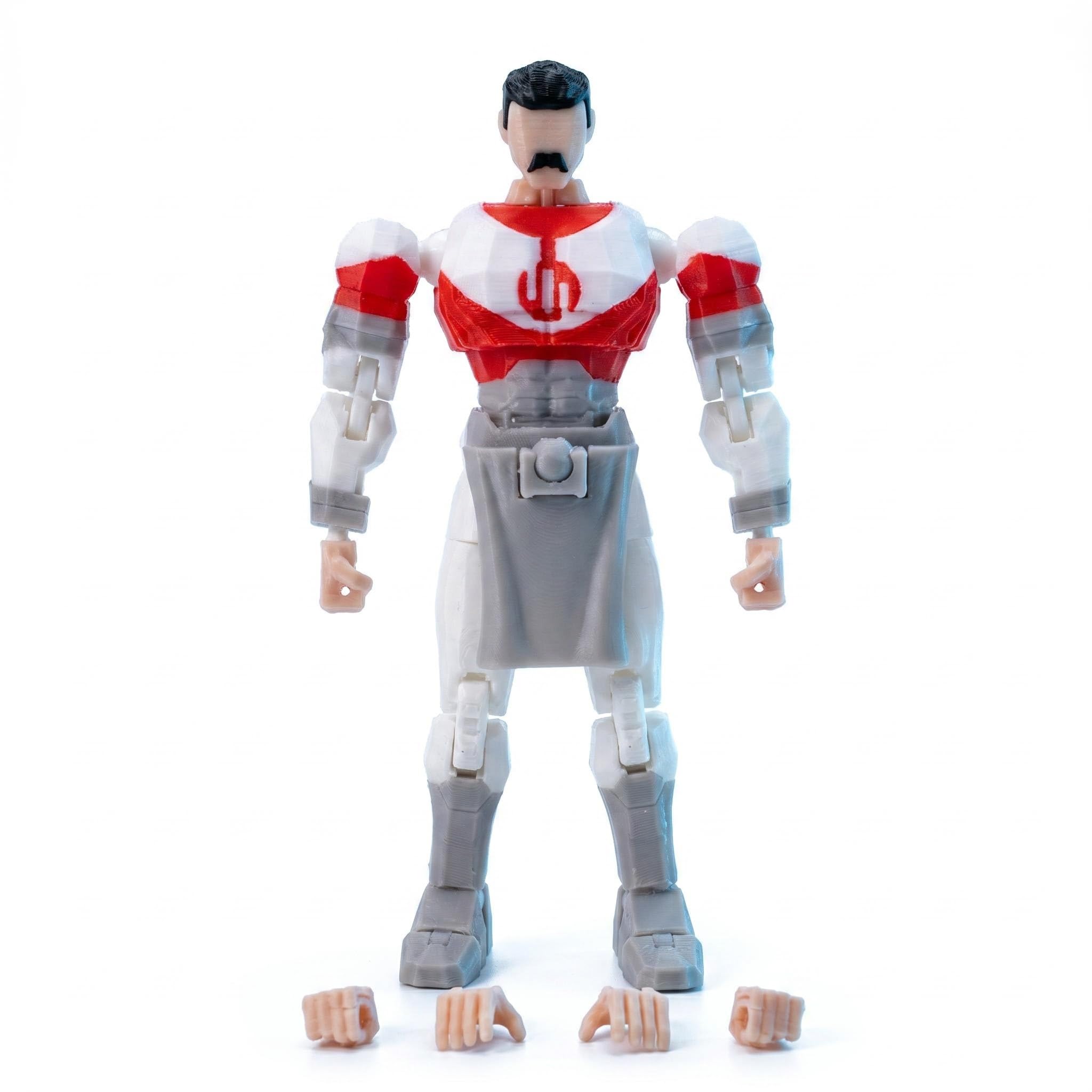 T13 Action Figure Highly Articulated 3D Printed Figurine Home Desktop Decor