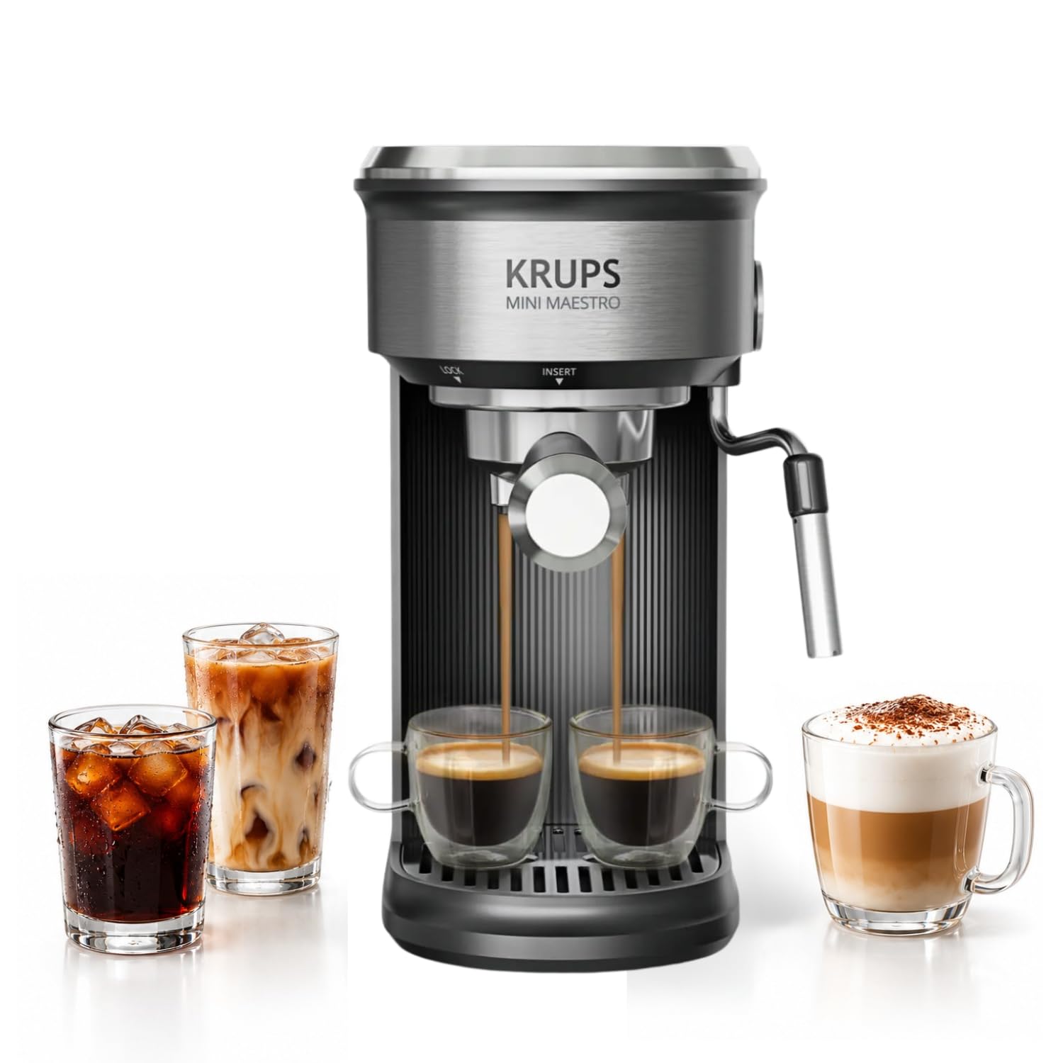 KRUPS Mini Maestro Espresso Machine - Make Espresso & Latte -1