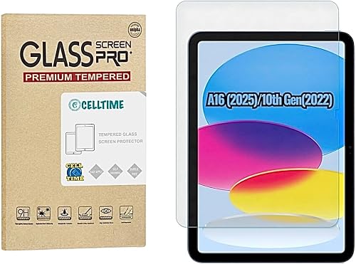CellTime Tempered Glass Screen Guard Compatible with iPad 11" (A16) 2025