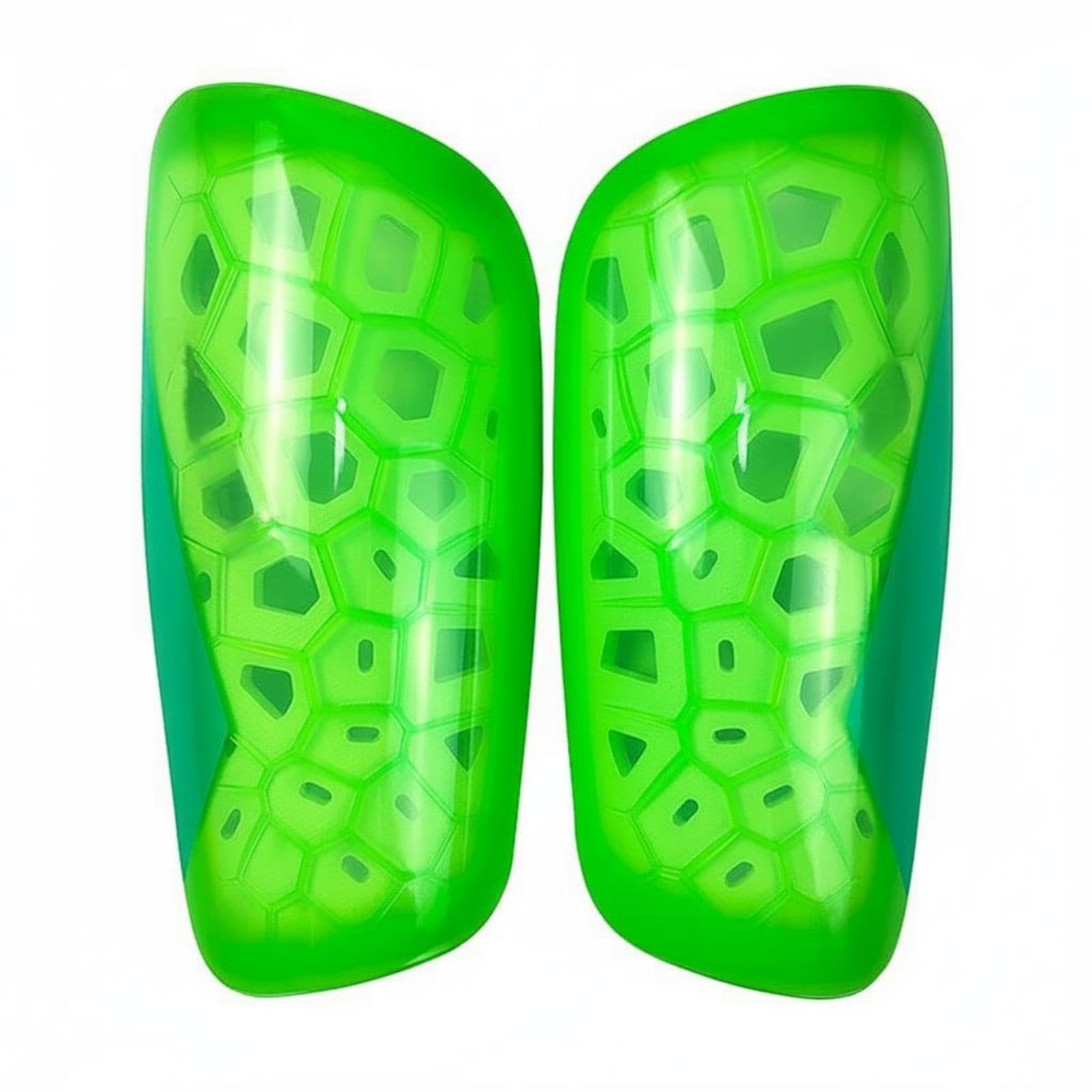 Soccer Shin Shock Absorption Protection Football Shin Pad Lightweight Leg Protector for Adults, Teens, Matches, Training Green Kids-image-34
