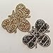 Yazon 4pcs Crystals Bee Patches Iron on Rhinestone Appliques Patch Transfer