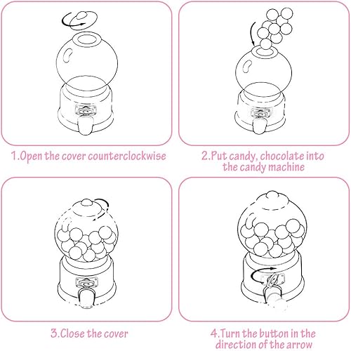 Miniatura 6 de Máquina portátil del caramelo de los niños plástico Mini Gumballs Dispensador Niños Kindergarten Regalo (verde)