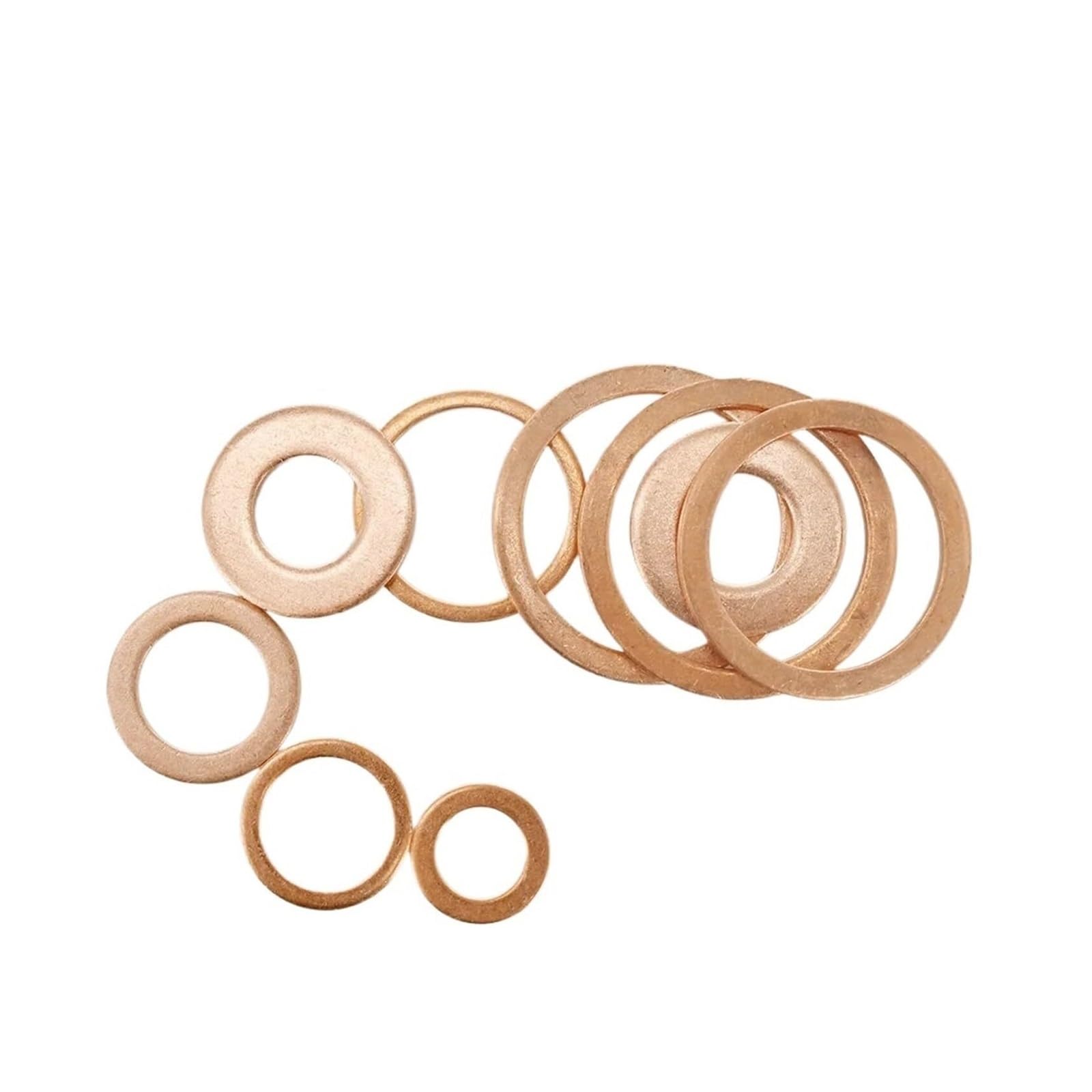 Tapones de Aceite de Cobre Puro sólido Arandela Junta tórica Cárter de Motocicleta Espaciadores de Sellado Planos M5 M6 M8 M10 M12 M14 M16 M18 M20 M22 M24(M12x20x1.5(20Pcs))