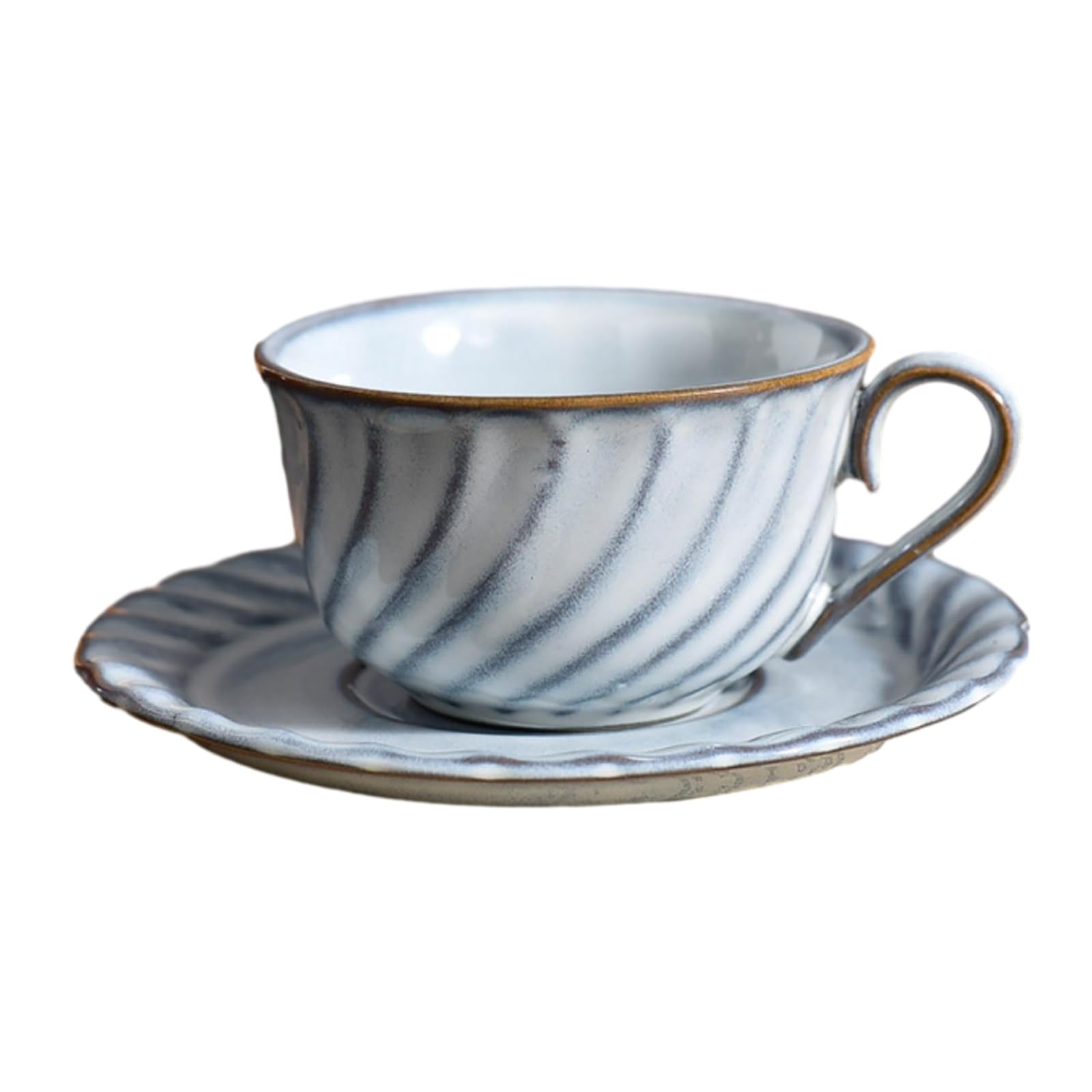 Zestaw filiżanek i spodków do herbaty, europejski zestaw filiżanek do kawy, filiżanka i spodek z cienkiej porcelany kostnej, 150 ml/141.7 g zestaw filiżanek do kawy i naczyń w stylu vintage