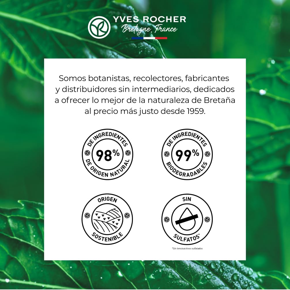 Yves Rocher PURE MENTHE - Gel Limpiador - Limpia la piel y purifica los poros - Elimina impurezas, maquillaje y exceso de sebo - 125 ml