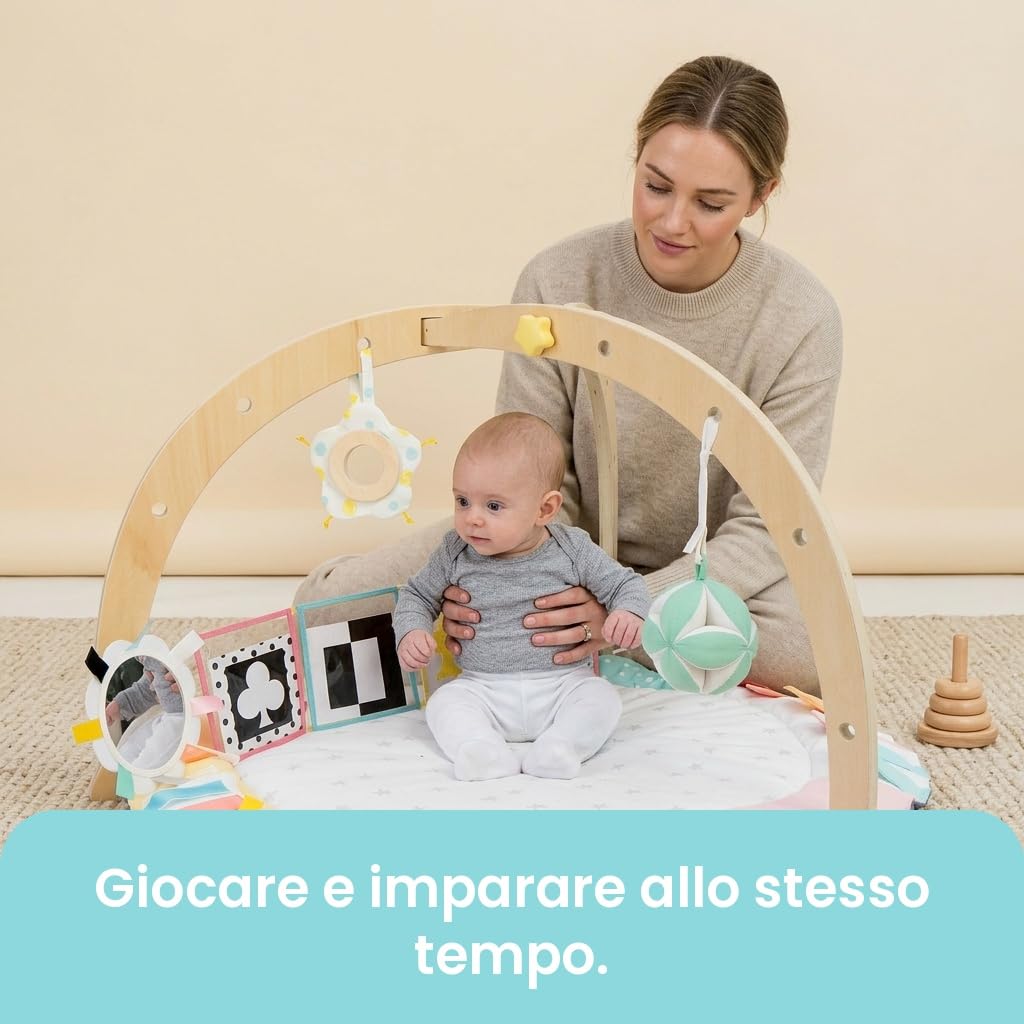 Oh My Baby Palestrina per Neonato | Tappeto attività per Bambini | Tappeto neonato montessori | Tappeto gioco Bambini