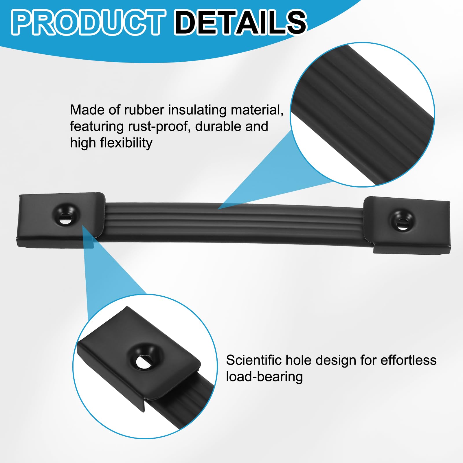 PATIKIL 3 Pieces 8 Inches Speaker Cabinet Strap Handles - Image 3