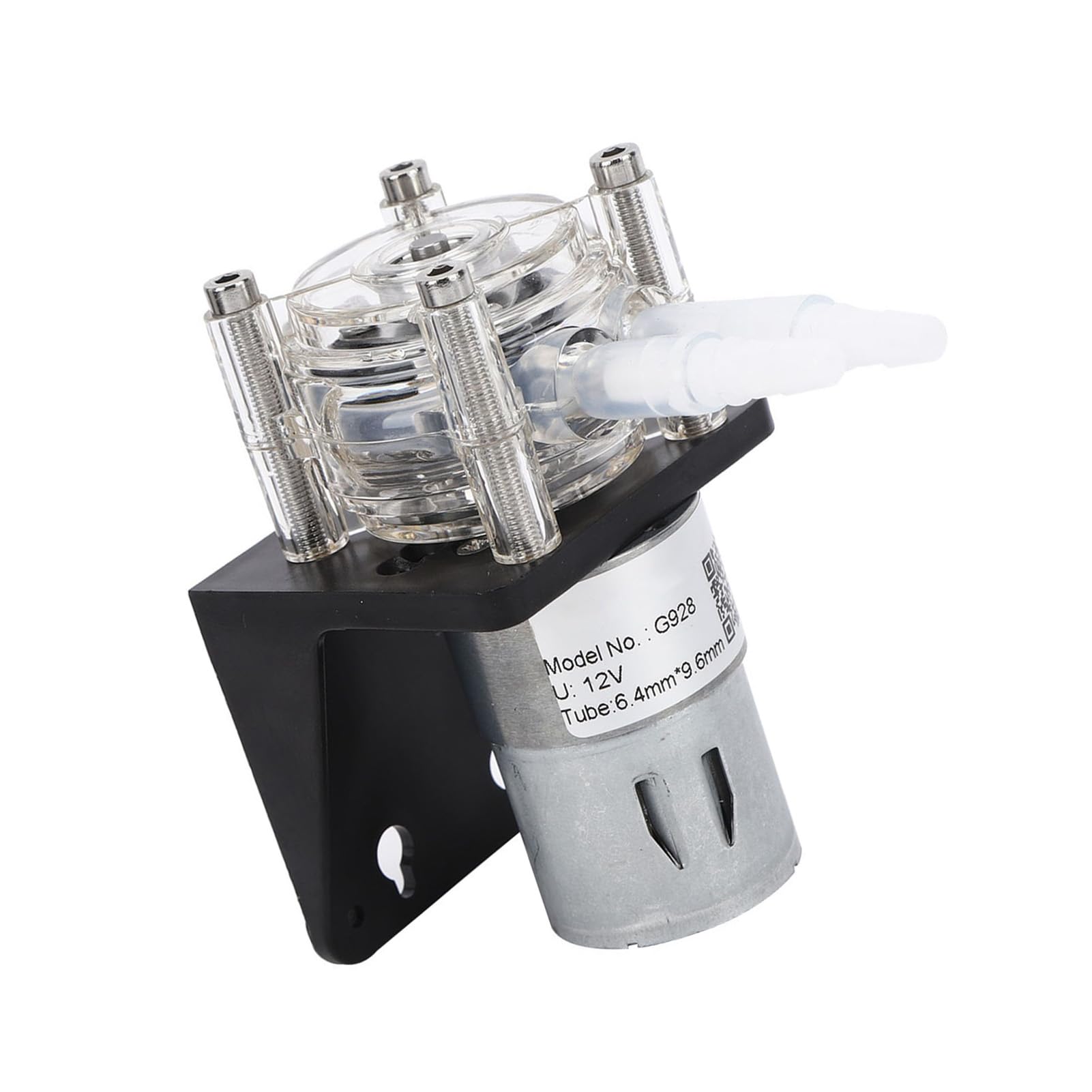 Pompa Perystaltyczna Wysokiej Jakości, Duża z Przezroczystym PC 500 Ml/min 12 V Stal Nierdzewna i Pompa Perystaltyczna Dozująca Duża do Wody (12V)
