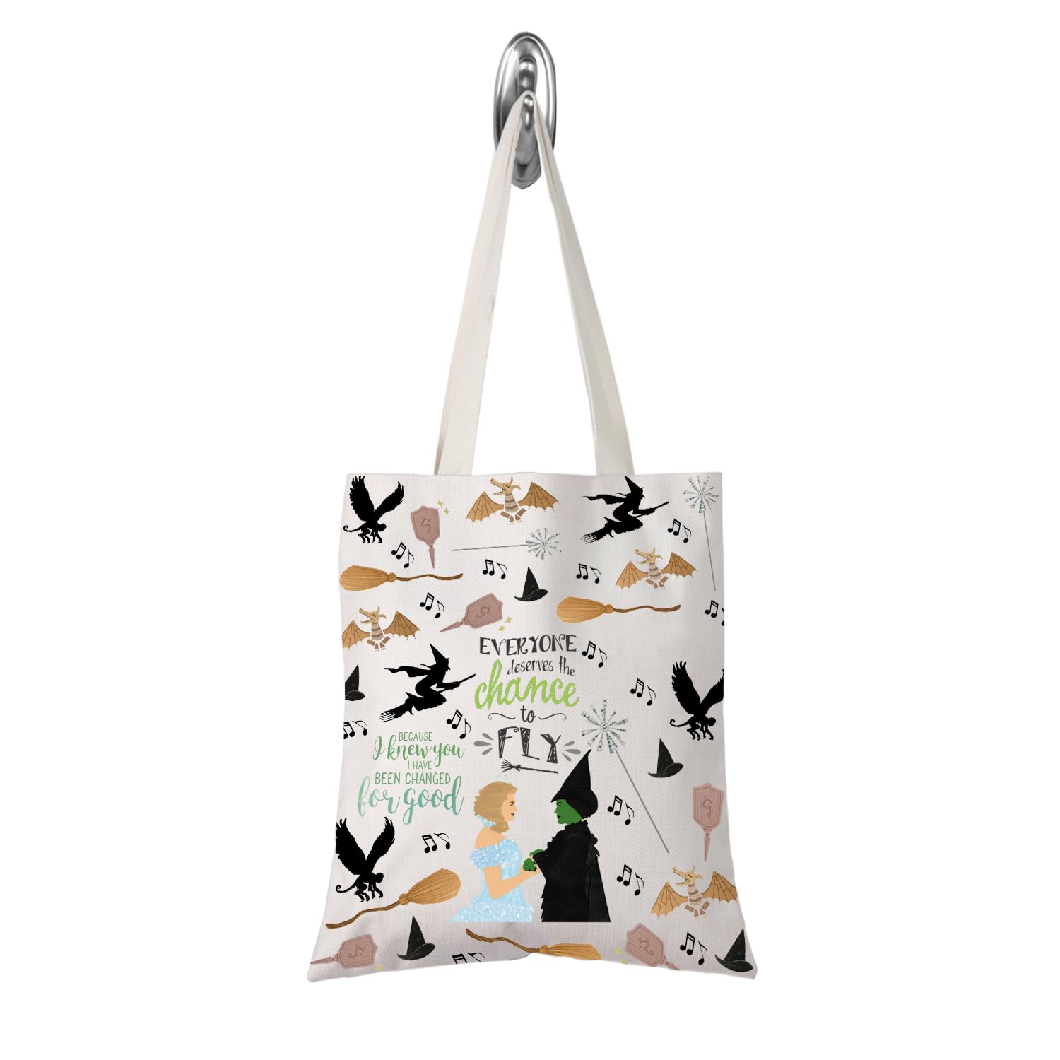 TSOTMO Musical Lover Gift For Best Iadybro Musical Inspired Musical Makeup Bag Musical Theatre Gift(to fly tote)