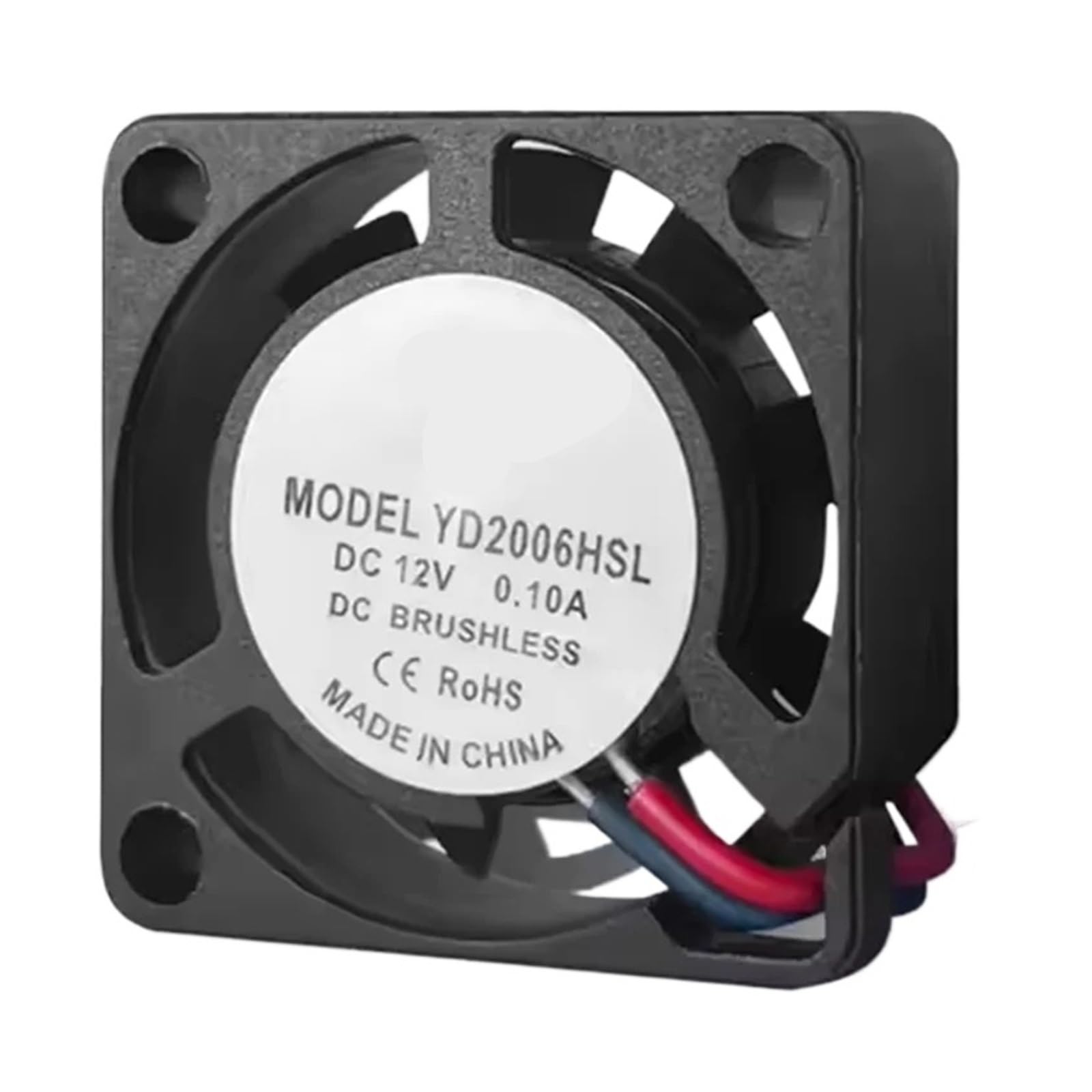 WEUSANXPL YD2006HSL DC12V 0.1A 20x20x6mm Micro Cooling Fan