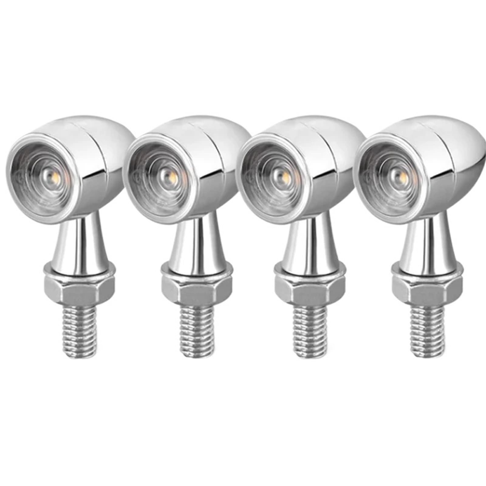 Motocykl Head Light Pasuje do Honda pasuje do Yamaha Cafe RacerMotorcycle LED włączony kierunkowskaz Moto Led światła stopu 8mm lampa 12V(4 X Amber Light)
