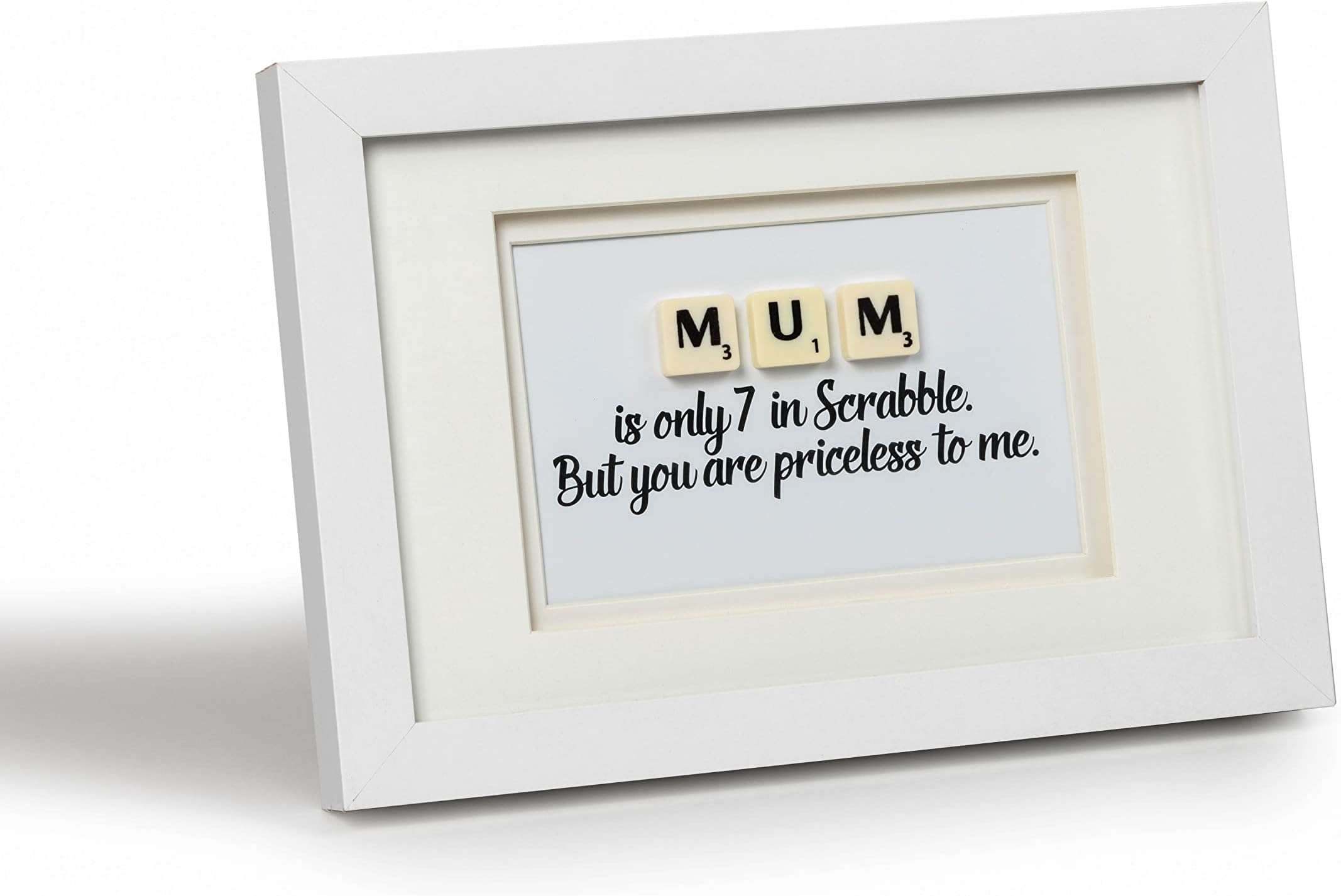 Cute Handmade Mum scrabble art Gift. Gifts from a Son or Daughter A Special Present for Mum