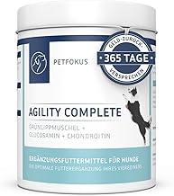 Agility Complete | for joint-sensitive dogs - natural dietary supplement - 11 valuable ingredients including green-lipped mussel, MSM, devil's claw - powder - produced in Germany