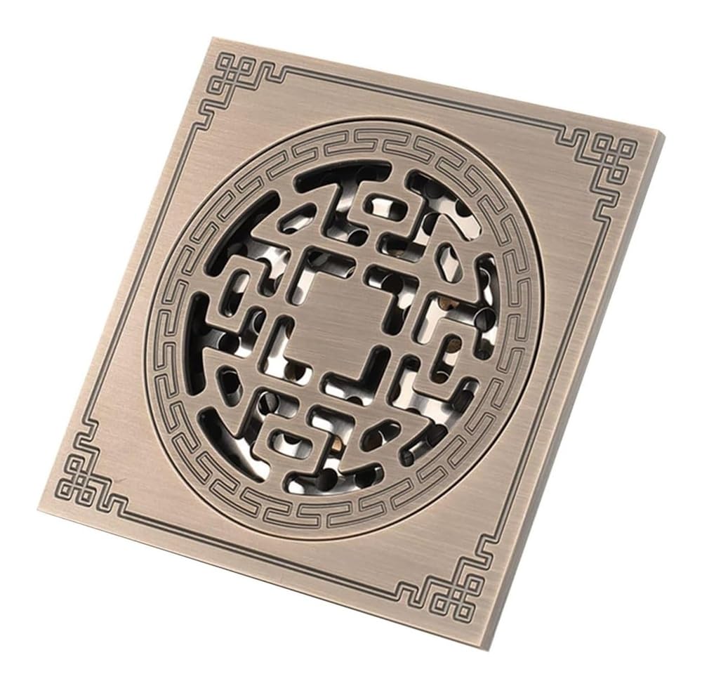 Drain de sol extérieur avec siphon anti-odeurs et crépine amovible pour terrasse