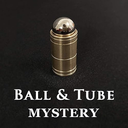 Enjoyer Ball & Tube Misterio (latón) Trucos de magia Bola de acero Sumergirse en tubo Primer plano Accesorios mágicos Ilusiones Mentalismo Truco