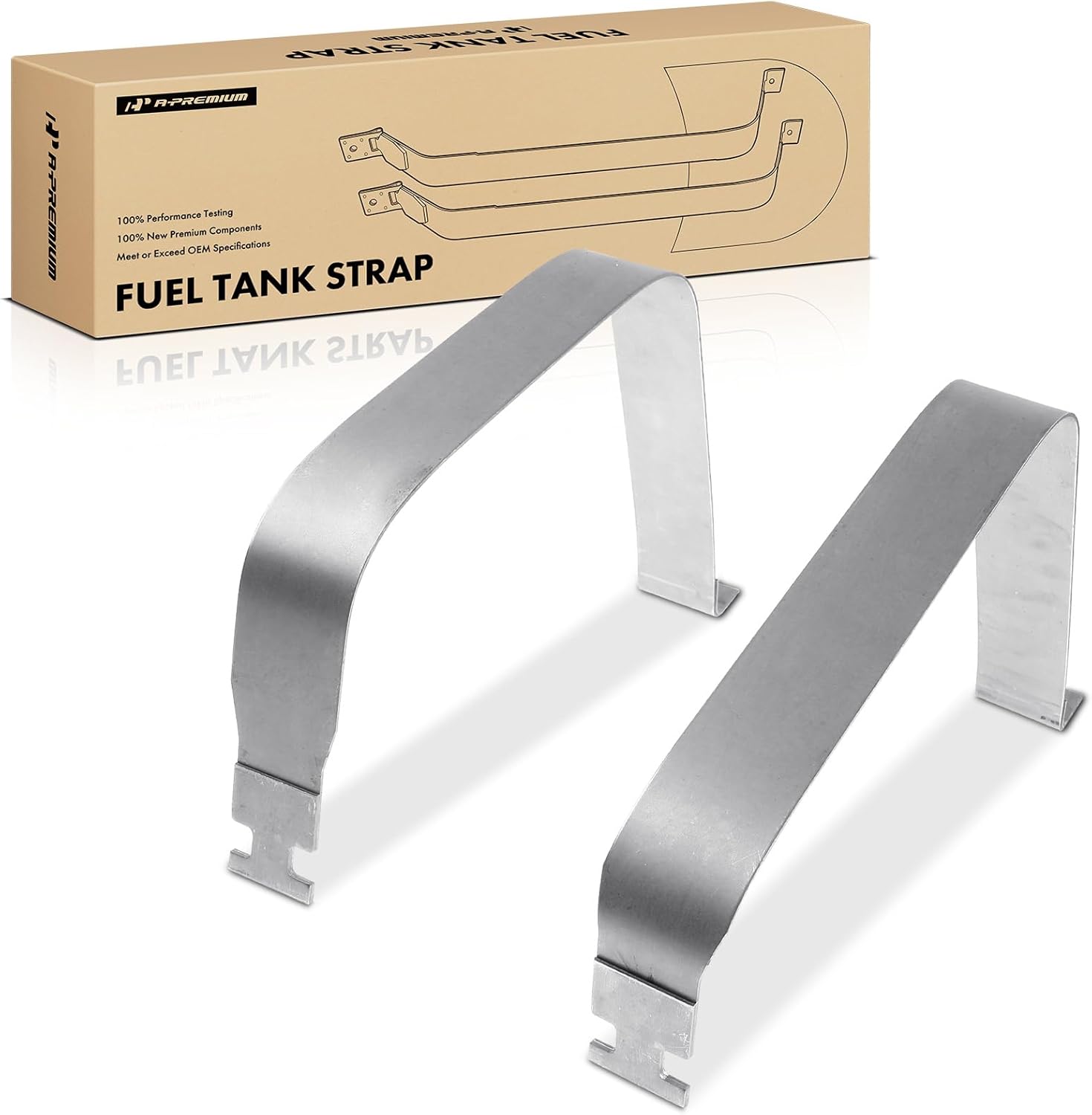 A-Premium Fuel Tank Straps Compatible with Dodge Dakota 1987-2004 2-PC Set