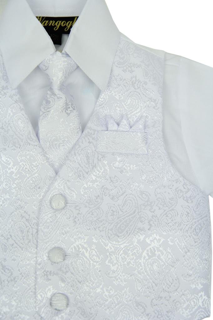 Vangogh Baby Boy Christening Baptism Infant Vest Set with Short Pant White Size 24M