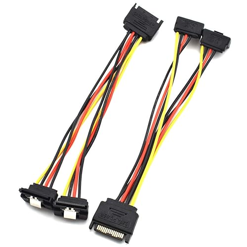 Miniatura 4 de SDTC Tech Cable adaptador de corriente SATA macho a 4pin Molex hembra Cable de extensión ATA Serial ATA para 3.5 pulgadas HDDSSDSD ROM (7.9 in)