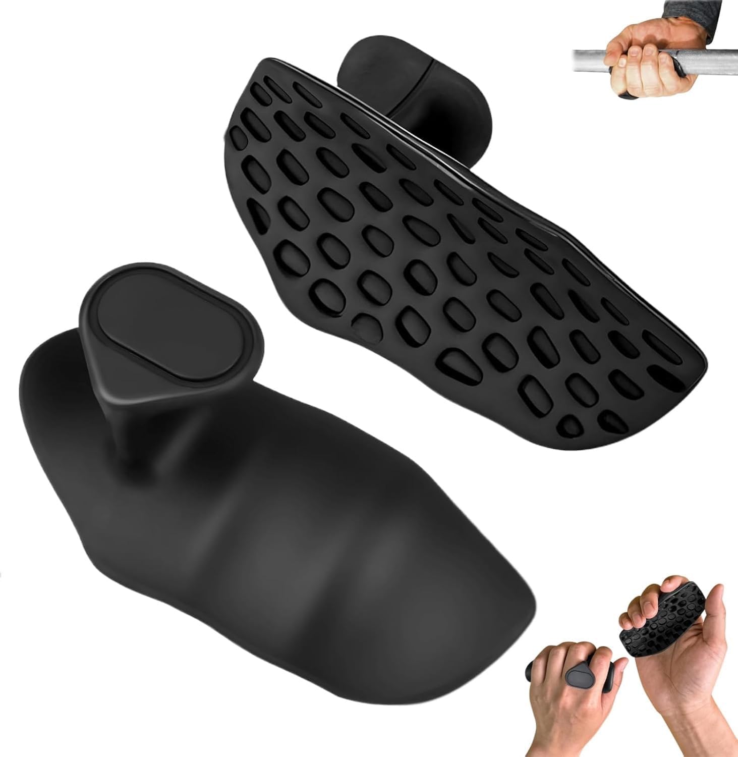 LOCKET Workout Grips for Weightlifting Non Slip Pull Up Deadlift Training Hand Grips Wrist Support Pads for Men and Women Gym Strength Training Accessories Standard-image-28