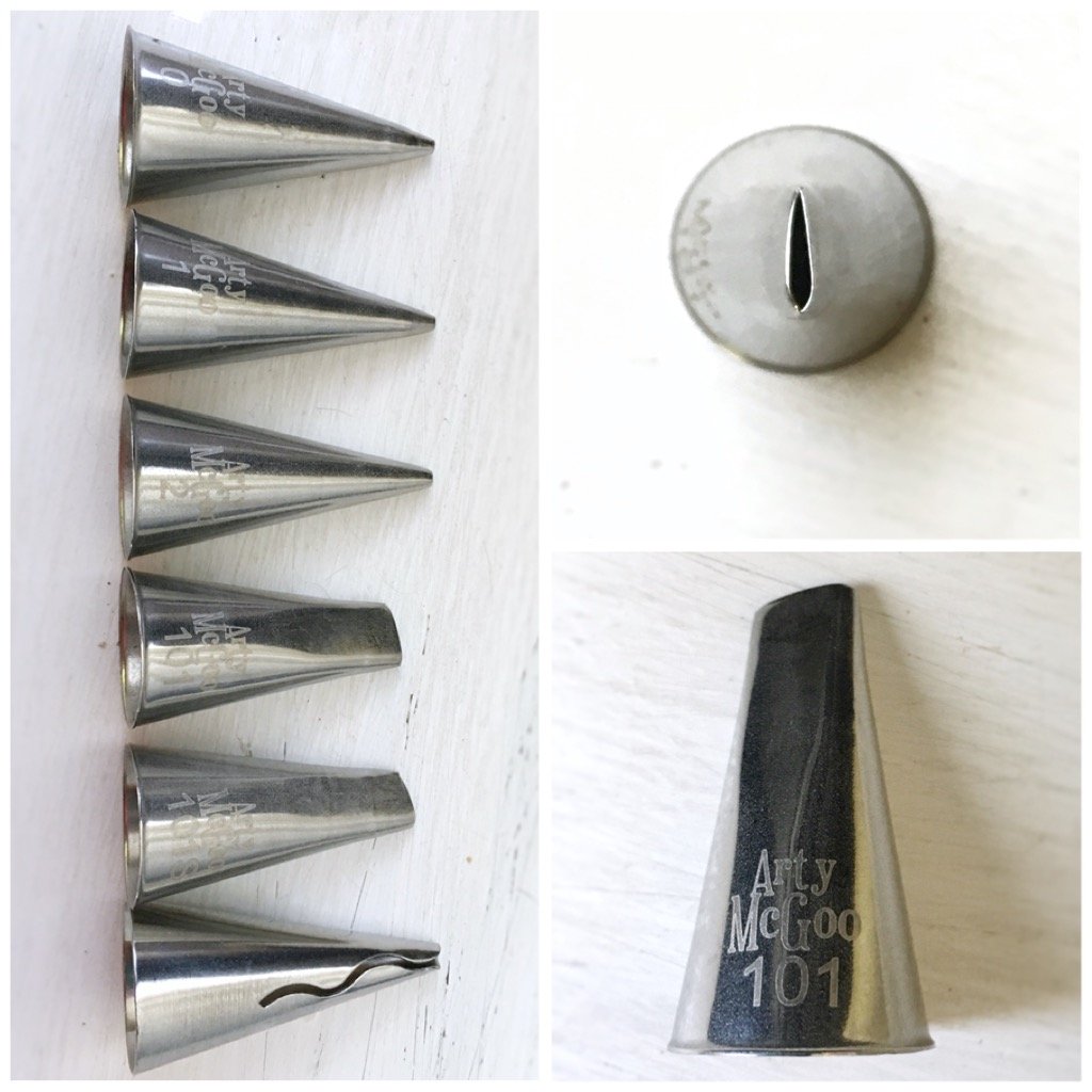 #101 Piping Tip by Arty McGoo (Stainless Steel, Seamless, Decorating Tip)