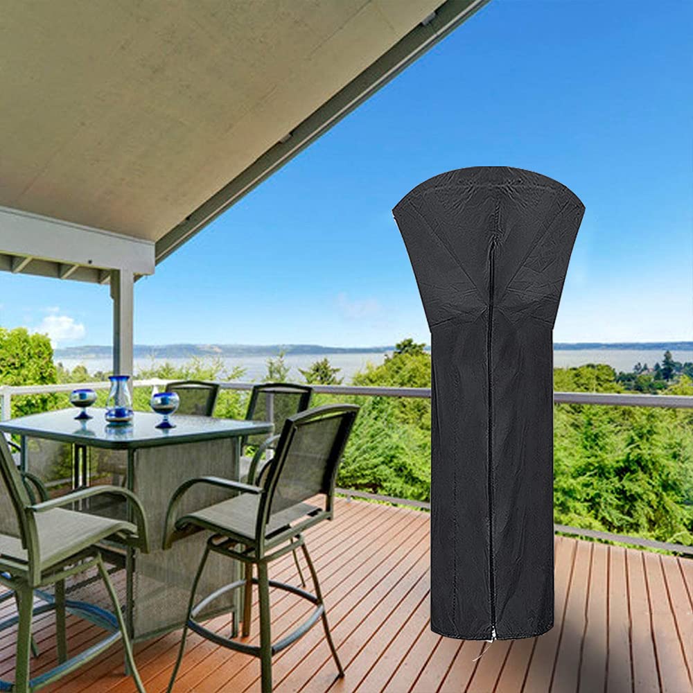 Patio Heater Cover, Impermeabile Copertura Riscaldatore Patio, Copertura Fungo A Gas, Fungo Riscaldante per Esterno A Gas, 420D Oxford, per Mobili da Giardino Terrazza, 226 x 89 x 48 cm