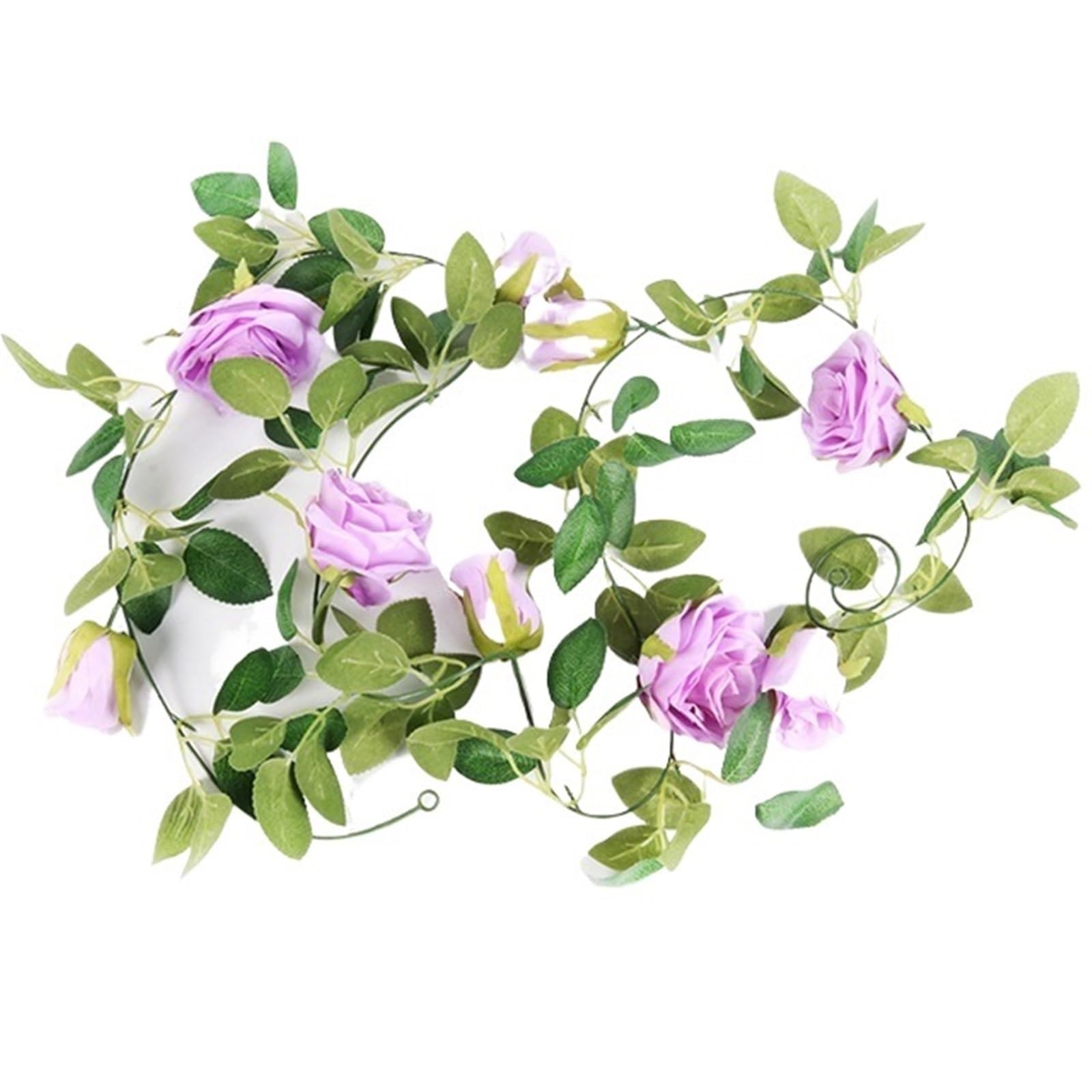 Ayztantine artificial flowers 2m Wedding Decoration Table Artificial Rose Flower Vine Garland Fake Plant Foliage Hanging Rattan Decor Supplies