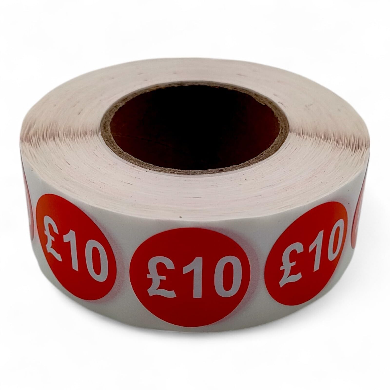 Price Stickers - 1000 Stickers - 25mm Red Self Adhesive Sticky Labels Rolls £10