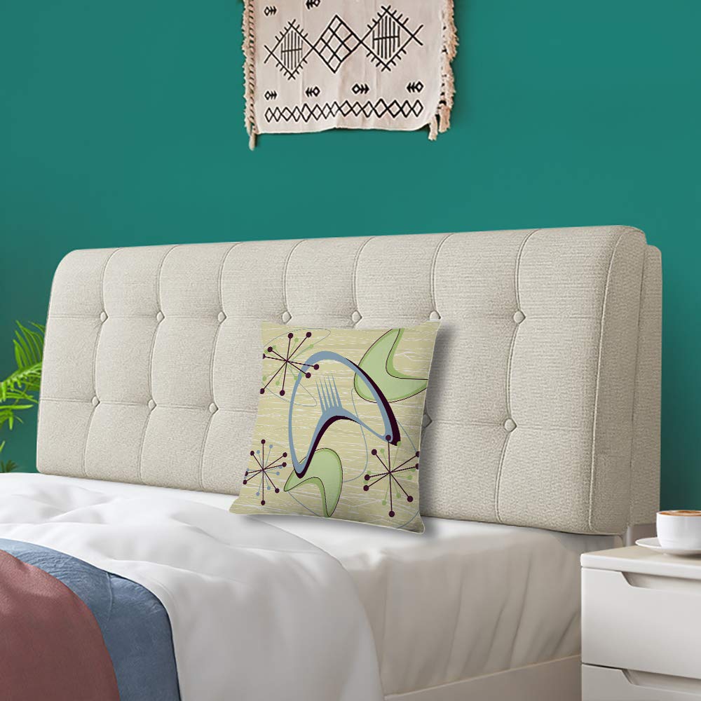 Ofocam Throw Pillow Cover 1940S Style Mid Century Modern 1950S