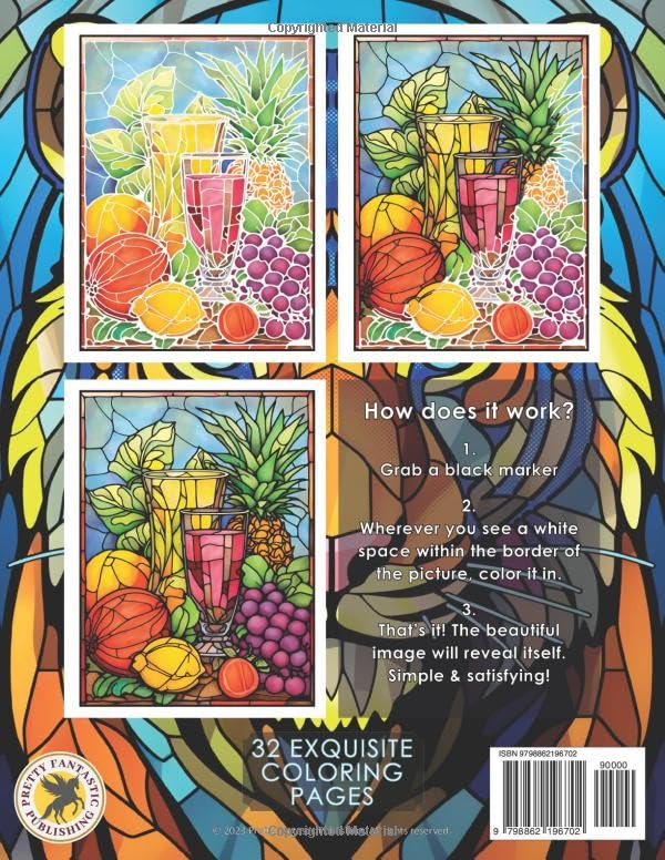Simple & Satisfying - The Original Black Marker Coloring Book - Volume 1: Keep Calm & Color in Reverse - all you need is one marker. image 3